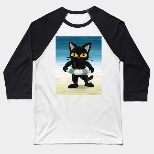 On the beach Baseball T-Shirt by BATKEI